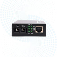 10/100Mbps 单模光纤媒体转换器 20km 双工 SC 转 1 RJ45 以太网转换器 DC5V 适用于电信 Inficomo RD-GS2401-LX