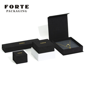FORTE Satin - Juego de Cajas de Regalo para Pendientes con Logotipo Personalizado, Caja de Embalaje de Joyería de Papel Artesanal - Product Image 2