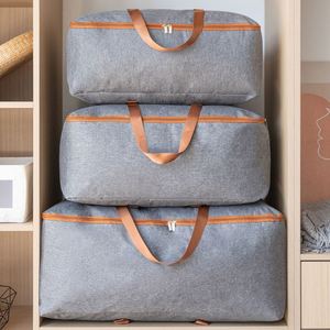 Nouveau sac de rangement pliable grande capacité pour couettes, en tissu cationique, sac de déménagement, sac de rangement pliable, organisateur de vêtements et couettes pour la maison - Product Image 5