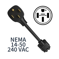 Adaptador NTO Nema 6-50/10-30/14-50/14-30/SCHUKO CEE de 3 y 5 Pines para TESLA Model S,3,X,Y Gen2, Adaptador de Conector Móvil 16A/24A/32A