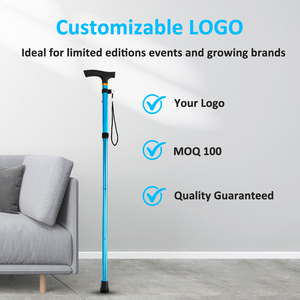 Rehand ngoài trời Gấp Đi Bộ mía nạng cho nam giới và phụ nữ có thể điều chỉnh nhôm cầm tay đi bộ thanh - Product Image 3