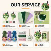Peluche Minky Fée de la Forêt aux Cheveux en Feuilles et Cornes Courbes pour l'Angle de la Crèche Naturelle