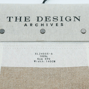 Wholesale 100% Linen <strong>Fabric</strong> Organic Richly Textured <strong>Upholstery</strong> for Curtain Sofa Pillow Cover Furniture Bag - Product Image 4