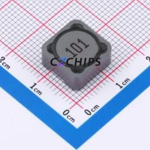 DRH125-101MT ตัวเหนี่ยวนำไฟฟ้าแบบ SMD, 12.5x12.5 มม. ( ค่าความเหนี่ยวนำ: 100uH ) ( ความแม่นยำ: 20% กระแสไฟฟ้าที่กำหนด: 1.3A ) - Product Image 1