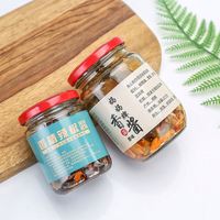 195ml 300ml 500ml 1000ml Stoples Kaca Bentuk Bulat Transparan Untuk Selai Selai Kacang Dengan Tutup