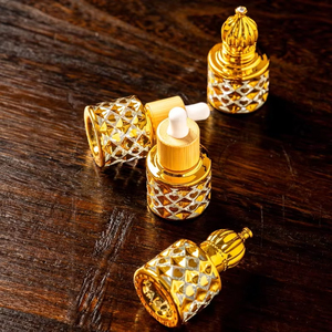 <strong>8ML</strong> Empty Gold Glass <strong>Roll</strong>-<strong>on</strong> Dropper Bottle <strong>Attar</strong> Oil Essential Oil Bottle Wholesale Perfume Bottle - Product Image 3