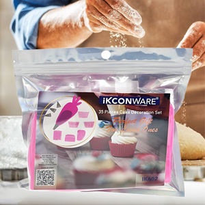 35 مجموعة أدوات خبز كاملة مع أطراف الأنابيب ، ملاصق ، و كاشطات للمعجنات والكب كيك أدوات تزيين الكعك أدوات خبز - Product Image 3