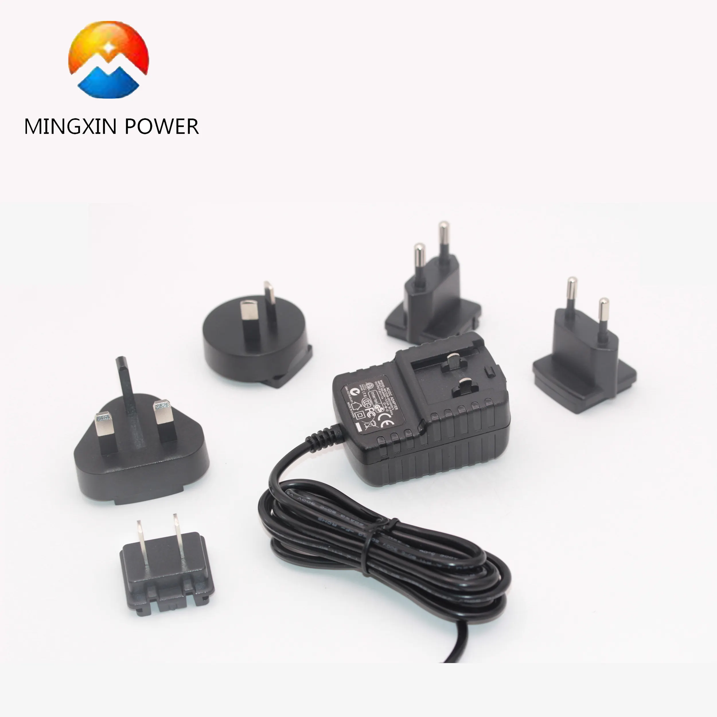 100-240V ac Input universal 5v 2a eu/uk /us/eu plug multi country power adapter