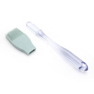 Cepillo de aceite de silicona suave personalizado, para hornear <span class=keywords><strong>Barba</strong></span>, pastelería, con mango de plástico, venta al por mayor - Product Image 3