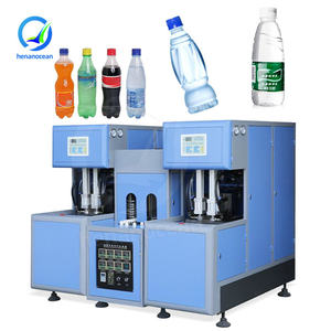 Machine de soufflage de bouteilles en PET OCEAN manuelle à 2 cavités de 330 ml, machine de moulage par étirage-soufflage de bouteilles en PET, prix - Product Image 1