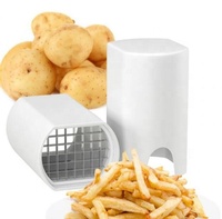 Professionele Groentechopper Aardappelgereedschap Handmatige Voedselsnijder Metalen Aardappelchips Cutter Frietsnijder Plastic Aardappelsnijder
