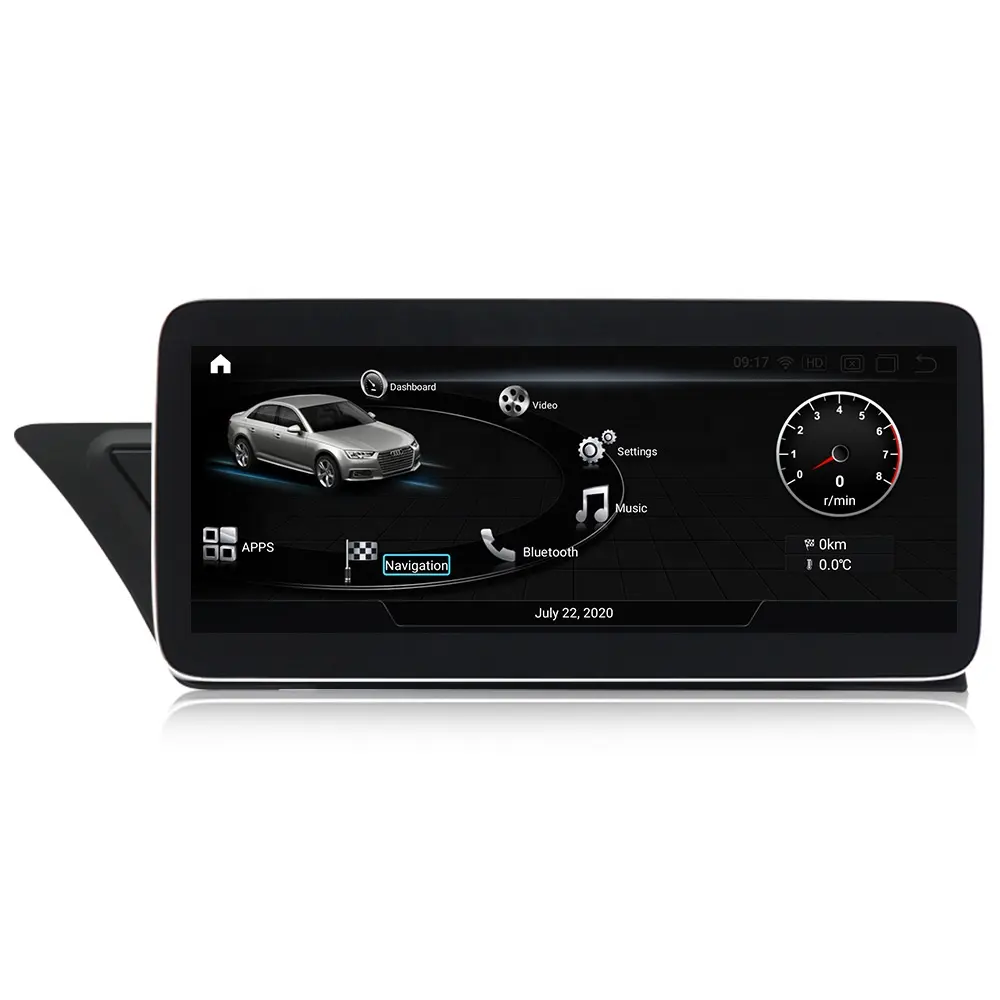 4G LTE Pemutar Video Audio Mobil Android 9.0, 4 + 64GB Pemutar Video Mobil untuk Audi A4 A5 2009-2016 Radio Navigasi Mobil Stereo Sistem Multimedia Tanpa Dvd