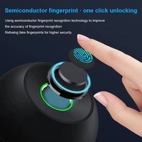 Glomarket vente en gros de serrure intelligente à bouton sphérique rond sans clé serrure de poignée de porte intelligente Tuya App Control serrure de porte intelligente à empreinte digitale