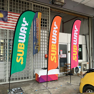 Drapeau publicitaire en forme de goutte d'eau pour événements extérieurs, décoration de maison ouverte, vente, promotion de restaurant, roadshow, plage - Product Image 4