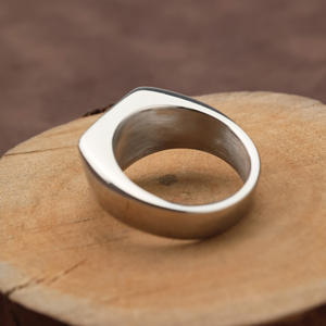 Retro Stainless Steel Men's <b>Ring</b> With Viking Triangle Symbol Geometric Design Gift Jewelry - Product Image 4