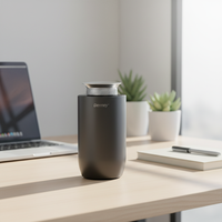 Diffuseur d'huiles essentielles électrique portable sans eau en alliage d'aluminium USB pour voiture Rechargeable Nébulisation à deux fluides Aromathérapie
