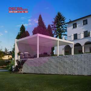 Pergola avec angle réglable et design résistant aux intempéries, idéale pour les fêtes en plein air, les rassemblements dans la cour et la détente au bord de la piscine - Product Image 1