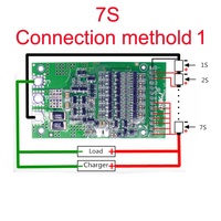 BMS 6S 7S 8S 9S 10S 11S 12S 13S 4.2V 25A BMS réglable pour batterie lithium-ion 18650, module de protection de circuit imprimé PCB PCM