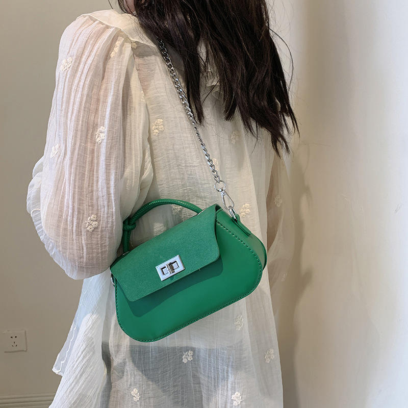 Korean Fashion Handbag 2024 New Simple Shoulder Bag Texture and