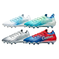 Chaussures de football à crampons bas, entièrement en maille, légères, semelle extérieure en TPU, forte adhérence, unisexe, pour l'entraînement