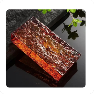 Sáng màu cam thủy tinh gạch trong suốt màu rắn gạch mới thiết kế nghệ thuật thủy tinh với giá mới - Product Image 1