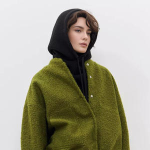 หมวกไหมพรมถักลายปักมืออะคริลิก 100% สีพื้นแบบใหม่ ใช้ได้สองแบบ พร้อมเชือกผูก สำหรับผู้ใหญ่ ทั้งชายและหญิง - Product Image 6