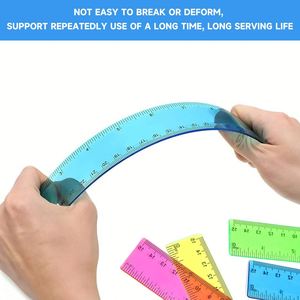 Personalized Wholesale <b>Cheap</b> Bulk Plastic Candy Color ABS Promotional Custom Logo Imprint Student Welcome <b>Gifts</b> Events Ruler - Product Image 5