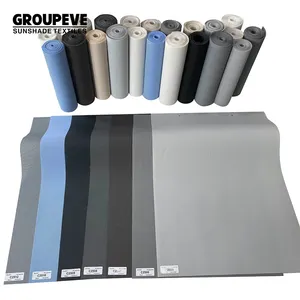 Hot Sale Sun Shade 30% Polyester And 70% PVC 5% Openness Roll Up Fabric For Window Treatment