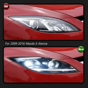 ไฟหน้าโปรเจคเตอร์ LED แบบเรียงลำดับ สำหรับ Mazda 6 GJ ปี 2009-2016 พร้อมไฟ DRL และไฟเลี้ยว ชุดอัพเกรดแบบเสียบปลั๊กใช้งานได้ทันที - Product Image 2
