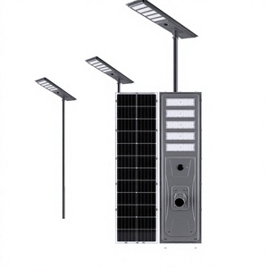 Lámpara Solar Inteligente 8010 para Calle, Encendido/Apagado Automático al <span class=keywords><strong>Anochecer</strong></span>, Detección de Movimiento, IP65 Impermeable, LED para Exteriores - Product Image 1