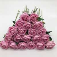 QIDA TM101 20 PCS Rose Großhandel Künstliche Rosen Seiden blumen Rote einzelne Rose Blumen für Home Wedding Decoration Party