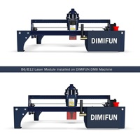 Mini graveur laser de bureau, petite machine de gravure et de découpe, machine de marquage DIY en acier inoxydable 330*330mm pour le bois et le plastique