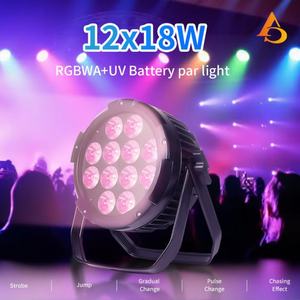 AICPOSE - Foco LED Profesional para Escenario, 12 x 18 W, RGBW, DMX, para Eventos, Espectáculos, Exterior, Resistente al Agua - Product Image 2