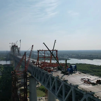 Puente Prefabricado de Acero Compuesto, Diseño Moderno de Vigas Metálicas de Alta Resistencia para Proyectos de Viaductos