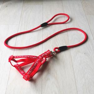 애완 동물 가죽 끈 개폐식 산책 고양이 개 고양이 하네스 및 가죽 끈 세트 가죽 끈 고양이 - Product Image 4