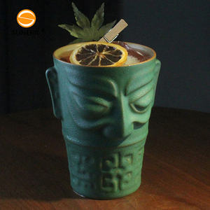 Tazas de Cerámica Estilo SanXingDui de 240ml/400ml para <span class=keywords><strong>Bar</strong></span>, Cócteles, Julep, <span class=keywords><strong>Gin</strong></span> <span class=keywords><strong>Tonic</strong></span>, Tazas Tiki Creativas Estilo Hawaiano - Product Image 4