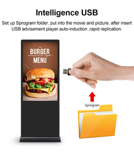 จอแสดงผลแบบตั้งพื้นขนาด 49 นิ้ว ระบบแอนดรอยด์ พร้อม <span class=keywords><strong>WiFi</strong></span> จอ <span class=keywords><strong>LCD</strong></span> แบบสัมผัส Full HD สำหรับโปสเตอร์ดิจิทัล รองรับ SDK สำหรับธุรกิจบริการตนเอง พร้อมระบบจัดการเนื้อหา (CMS) - Product Image 4