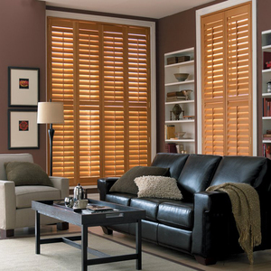 Volets en <span class=keywords><strong>bois</strong></span> et PVC coulissants réglables, classiques, durables, de style européen, pour la décoration familiale - Product Image 1