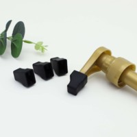 La pointe de pompe à sirop de café noir couvre le capuchon pour la pompe à sirop garder les condiments de sucre de sirop Olive propre préservé