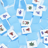 Cadeau de déménagement unique : Ensemble de Mahjong de luxe aux couleurs vives, décoration chic pour soirée de jeu sociale et réunion de famille, direct usine