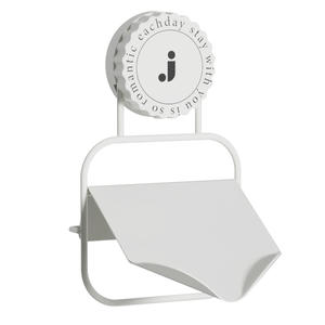 Support mural en métal à ventouse pour savon, sans perçage, égouttoir double couche - Product Image 6