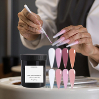 Vernis à ongles acrylique de construction de qualité pour les salons de manucure et les studios, extension de gel UV dur, 1kg