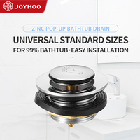 Joyhoo Usine En Gros 1 1/2 En Alliage De Zinc Évier Bain Drain Fiable Qualité Douche Pop Up Baignoire Égouttoir À Déchets