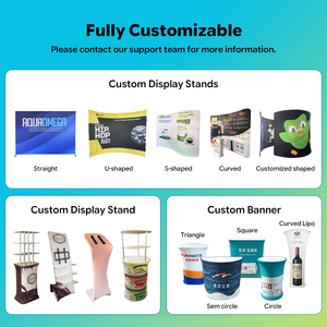 Stand Portátil Modular para Ferias Comerciales 10x10 10x20 <span class=keywords><strong>con</strong></span> Fondo Personalizado por Sublimación, Stand <span class=keywords><strong>de</strong></span> Exhibición <span class=keywords><strong>de</strong></span> Aluminio para Exposiciones - Product Image 3