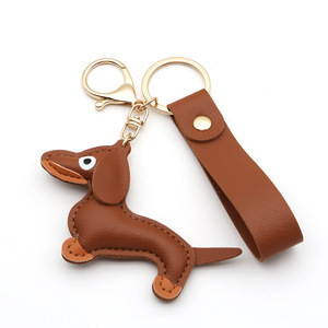In Stock Schnauzer cane Pu In pelle portachiavi accessori portachiavi peluche portachiavi - Product Image 3