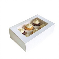 Boîte à gâteau blanche de 12x12x5 pouces, de qualité alimentaire, en gros, logo personnalisé, emballage en carton robuste pour boulangerie, à emporter et à offrir en cadeau