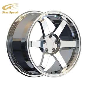 Ruedas cóncavas con acabado cromado personalizado de 18, 19, 20, 21, <span class=keywords><strong>22</strong></span> pulgadas forjadas SS para llantas BMW M3 E46 F80 Honda Civic Type <span class=keywords><strong>R</strong></span> 5x114,3 5x5x120 112 - Product Image 4