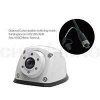 Cámara de Visión Lateral para Vehículos AHD 1080P, Gran Angular, Impermeable IP68, Visión Nocturna IR, para Monitoreo de Puntos Ciegos en Camiones y Autobuses