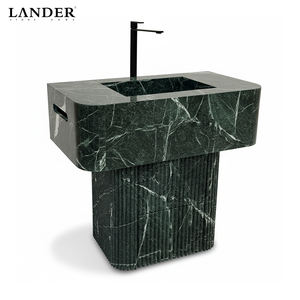 Lavabo de Mármol Verde Alpi Landerstone, Muebles de Baño con Piedra Natural, Lavabo de Mármol Verde - Product Image 1