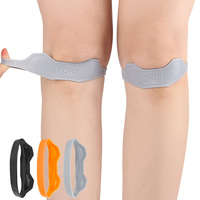 Bande de soutien rotulien en silicone moulé, absorption des chocs, compression, soulagement de la pression pour la gym et le fitness